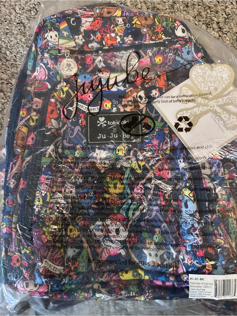 Ju-Ju-Be x Tokidoki Sea Punk Be Right Back